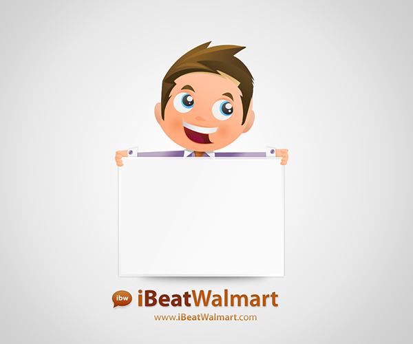 IBW  iBeatWalmart Mascot Character Jason Arend design vector logo sign magazine Splash page Coming Soon iBeatWalmart