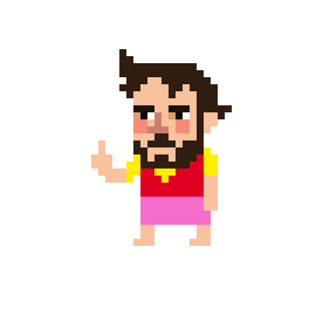 pixel beard pixelart dabid better characters 8-bit bit pixelated Pixelation revision Barba dress dressup Dress up
