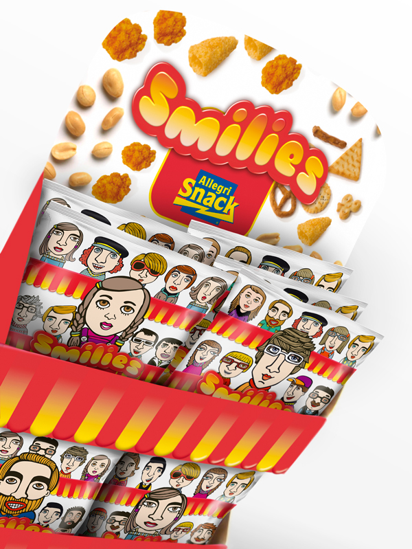 smilies smile people teenager characters Human head caricature   set group of people snack peanuts nuts Food  buiscuits