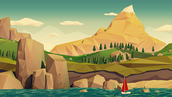 Low poly 2 on Behance