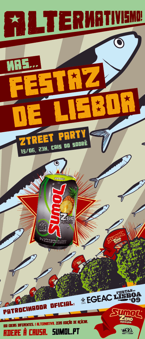 brand event Street Events lisboa activation Sumol zero Santos Populares EGEAC Portugal party