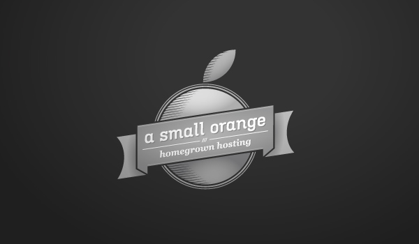 small orange asmallorange logo brand new Fruit vintage crafted banner green Icon hosting Web company Theme look identity