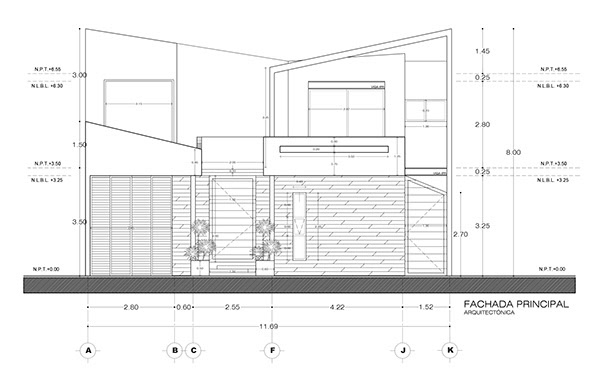 arquitectura fachada diseño construccion residência Residence design Project facade housing