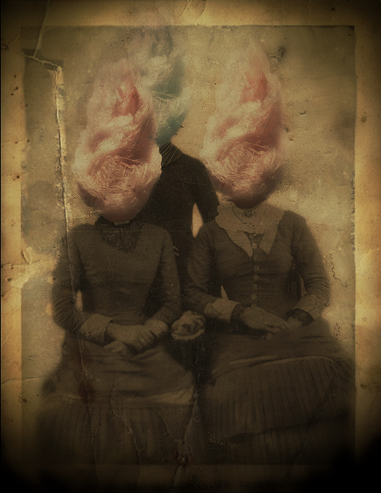 cottoncandy paulamorales FINEART vintage art digitalart  digitalcollage   collage