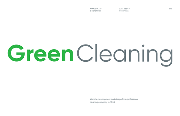 Green Cleaning website design