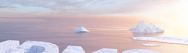 Iceberg Letters CGI Landscape