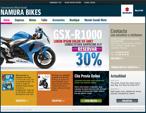 Suzuki Motor españa moto Bike namura gsxr concesionario oficial way of life motorbike hamamatsu