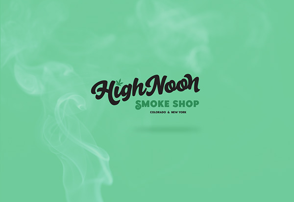 High Noon Smoke Shop Branding