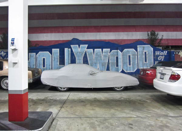 Los Angeles California car hidden cars covered cars
