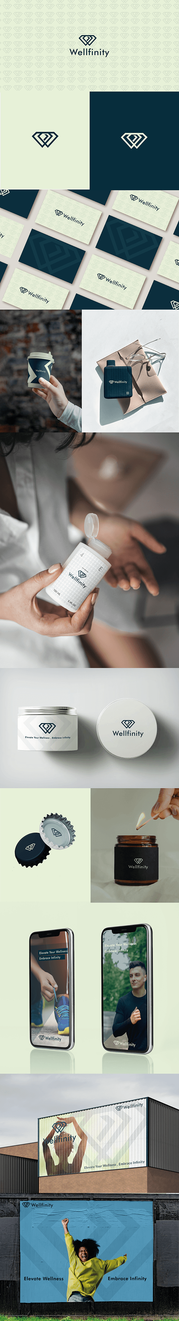Wellfinity - logo and Brand Identity