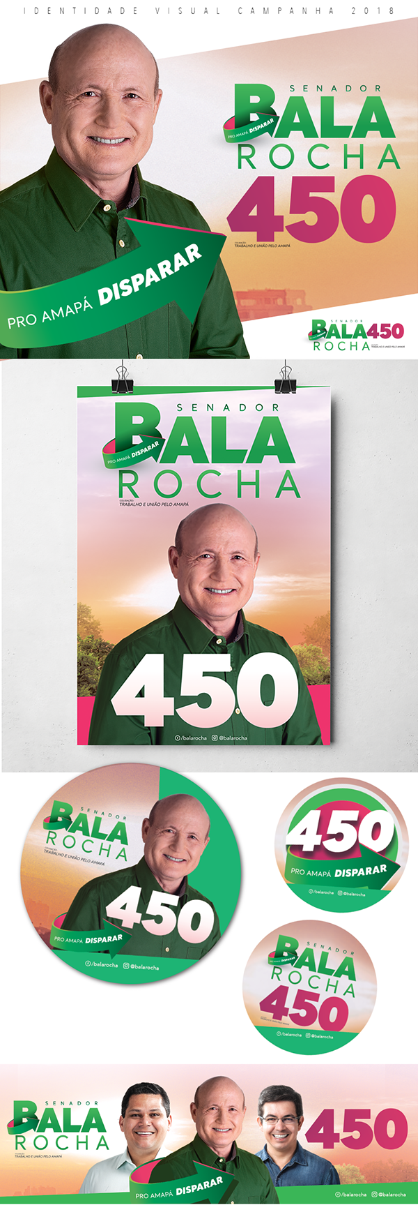 Identidade Visual campanha Senador Bala Rocha
