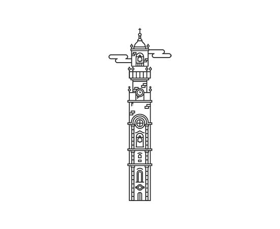 line illustration porto Oporto pictogram andre Torres