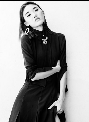 model chinese girl Black&white Outdoor modeling shooting dslr Canon