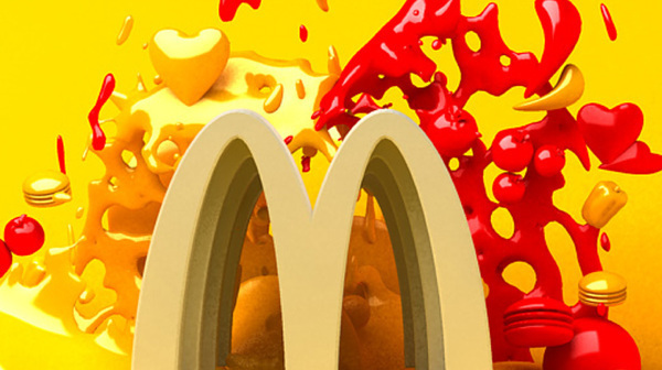 McDonalds 3d liquid design direction
