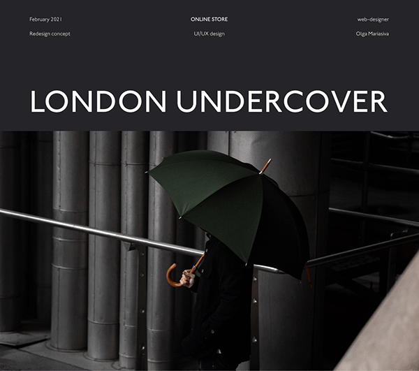 London Undercover Website Redesign