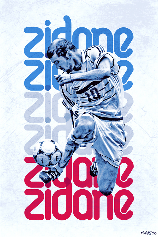 football poster soccer art rikartdo