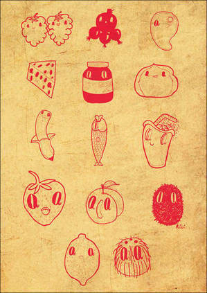 restaurant fastfood pancake New Zealand package menu sticker Food  thesis poster postcards t-shirt balaton pattern