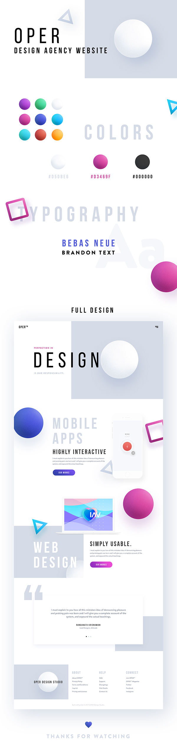 OPER - Design Agency Website