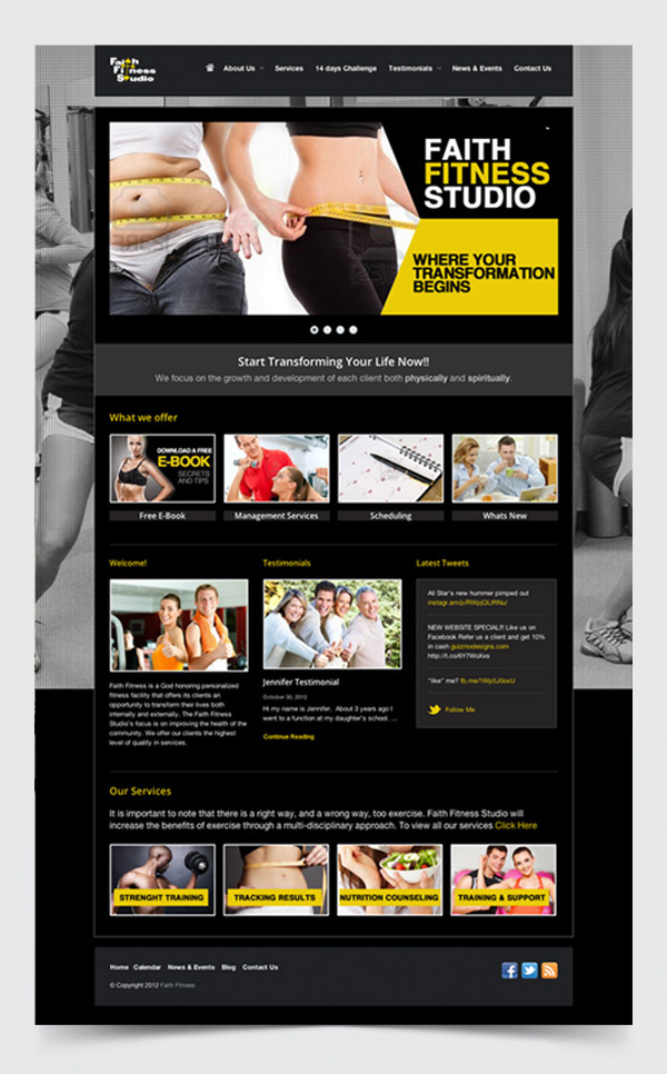 fitness  gym  Black  yellow  clean