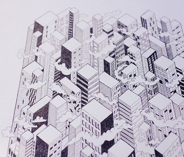 surface surfacedesign textiledesign Cities city publicmarking pmcreative rapidograph
