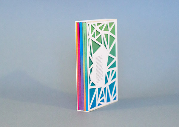 book novel color gradation layer triangle cut box tones grade history geometric origami  rainbow colors