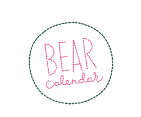  bear  calendar  seasons spring summer autumn winter banners canvas