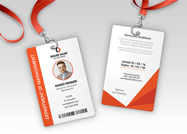 ID CARD DESIGN-UNIVERSITY,SCHOOL OR BUSINESS EMPLOYEES