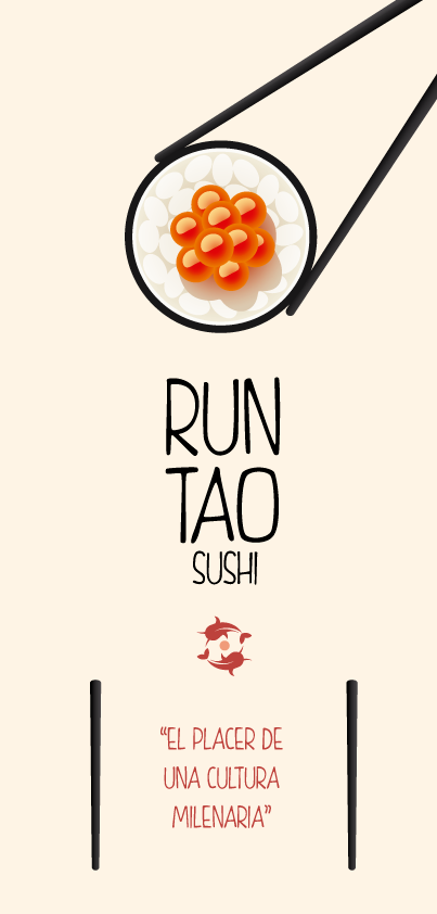 Sushi Sashimi restaurant restaurante Carta diseño logo Illustrator menu brand maki colors cool Logotype españa