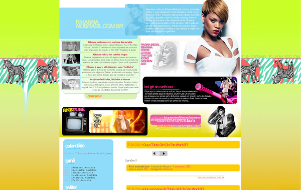 Beyonce Webdesign