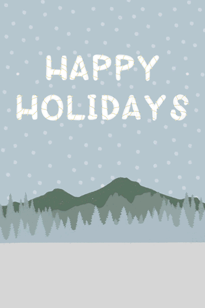 animation  car card Christmas coding gif greeting card Holiday mountains Tree 