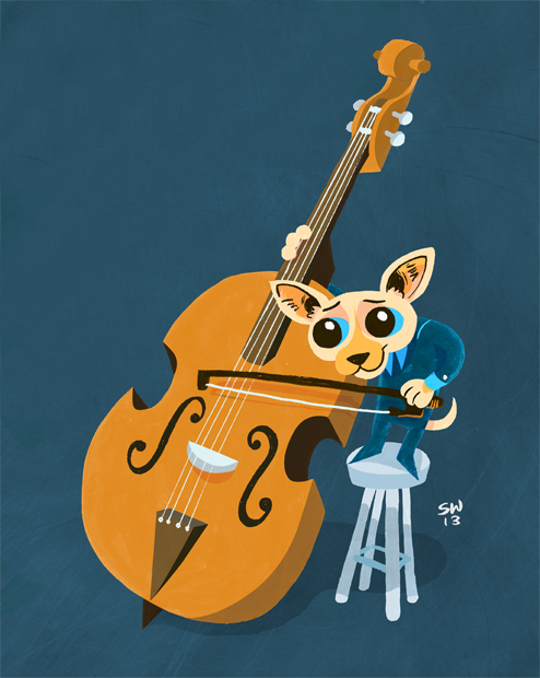 dogs and cats cats dogs animals jazz band music band trumpet drums Banjo blues animal art mouse orange Pug tabby