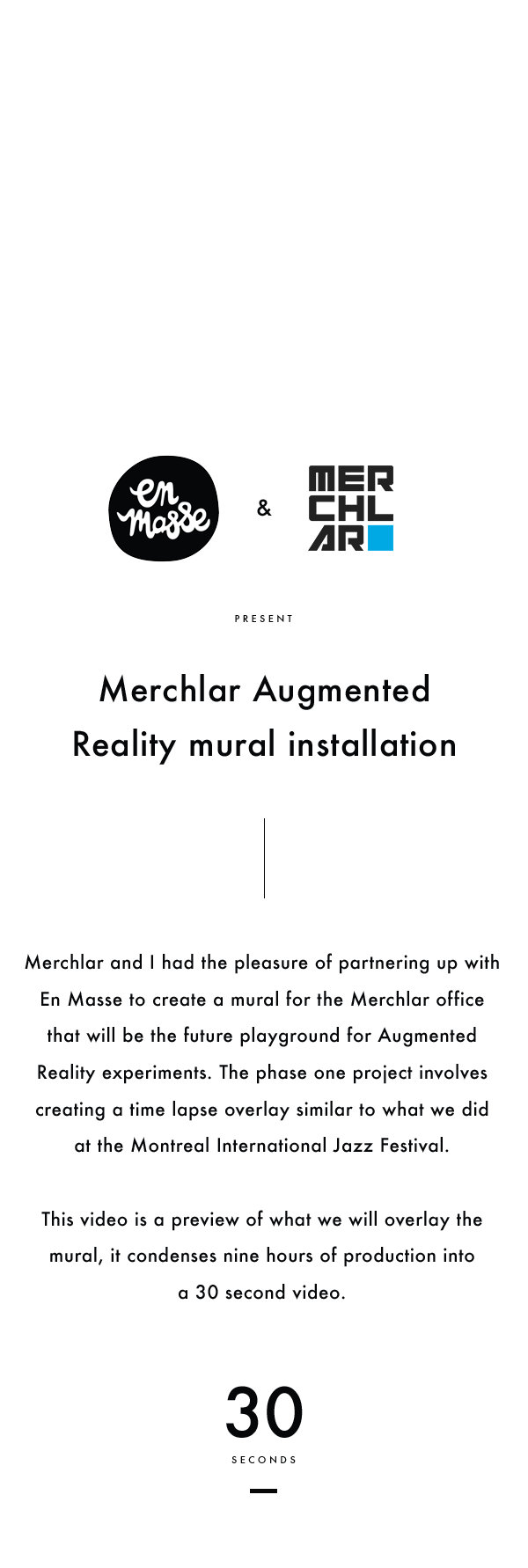 en masse Merchlar augmented reality AR Mural Graffity black and white arts PERFORMING iphone