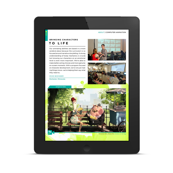 ringling ringling college russell app design digital editorial catalog Digital Magazine interactive iPad iPad App