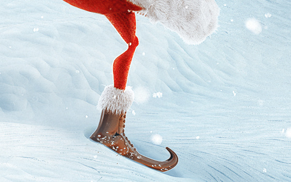 thefwa FWA wallpaper Christmas carrot santa rabbit snowman snowball Collaboration 3D Renderings