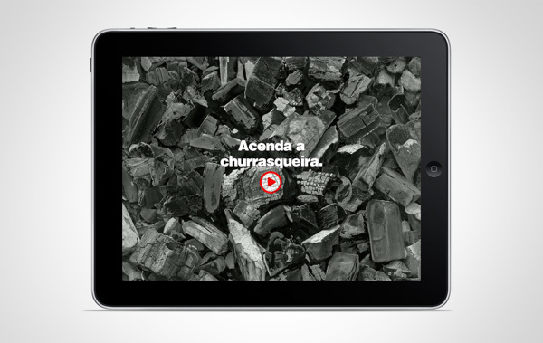 subway anúncio iPad interativo lanche churrasco