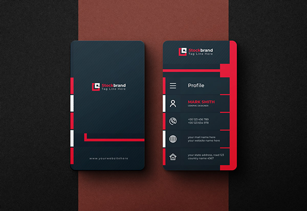 Modern & colourful corporate business card Design