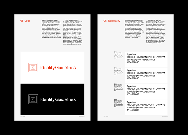 Brand Identity Guidelines Grid System – A4 Portrait