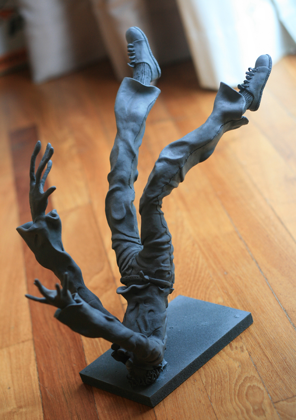 maquette sculpey armature sculpture falling sculpting  Character design 