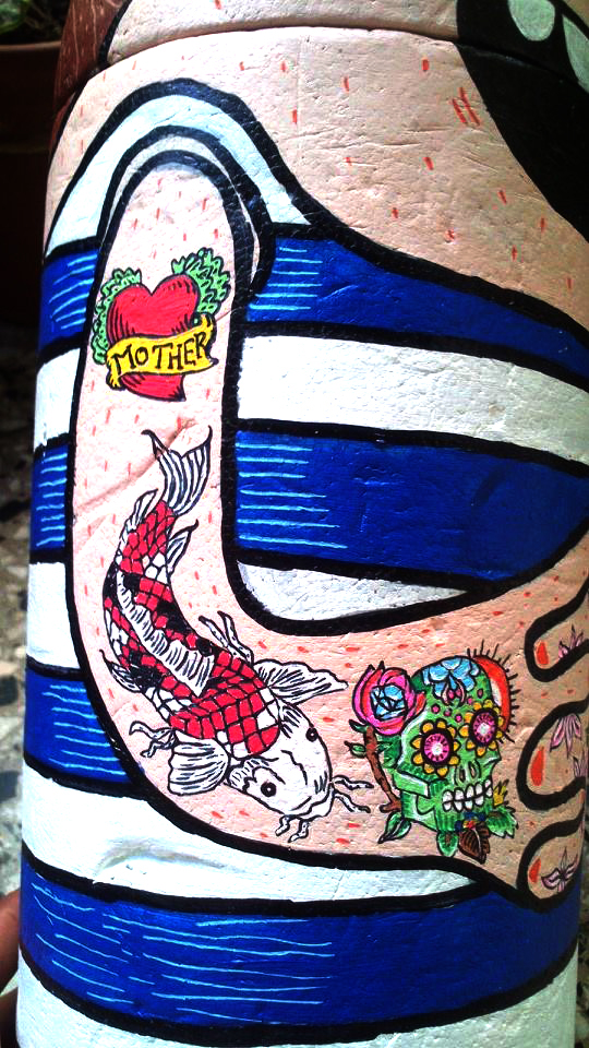 pintura Marcadores dibujo Linea Posca tatuajes tatoo marinero Sailor termo cerveza