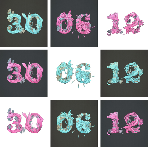 illuminated typography wedding present date art