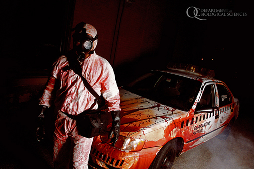 zombie  mobile Patrol car Quarantine police zombies apacolypse undead horror blood Scary iaccarino thatkidwhodraws