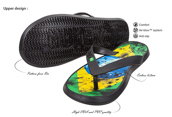 flip flop tong chaussure footwear shoe tongs Venum MMA sport plage sand sole Upper Brazil