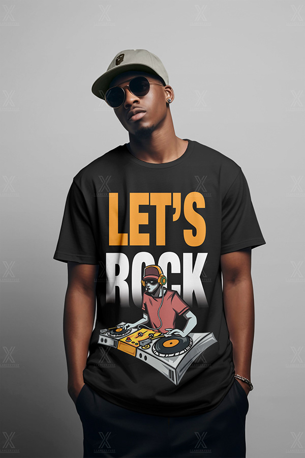 Let's Rock T-shirt Design