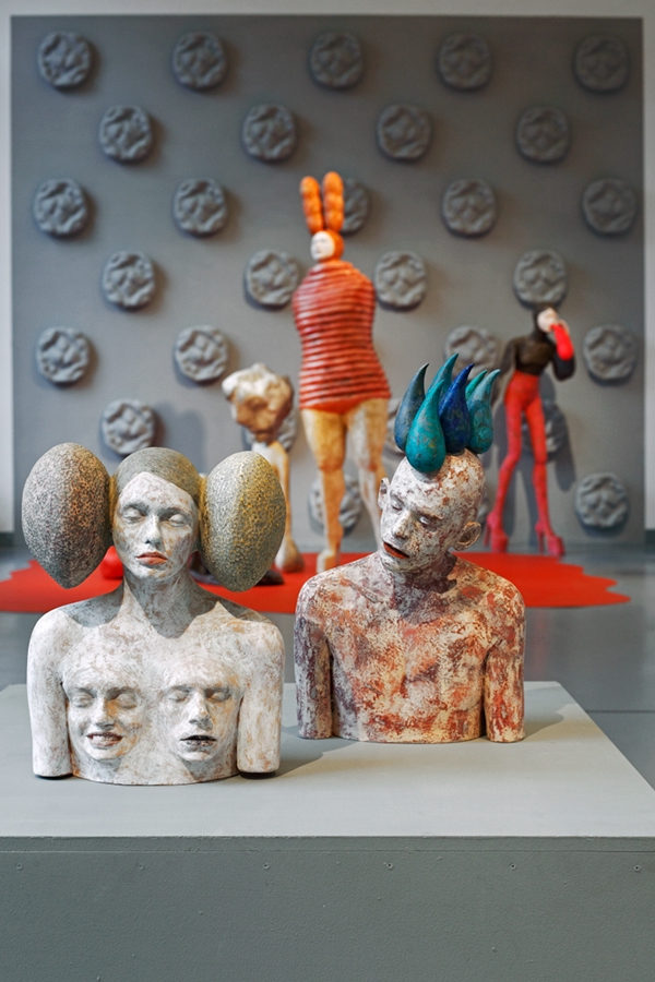 ceramic sculpture installation