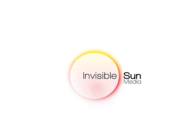 logo Brand Development invisible sun media identity Logotype Business Cards design