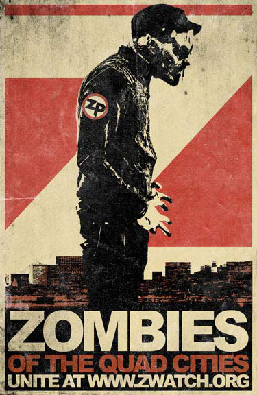 zombie Zach furio pride join army alexander iaccarino department biological Sciences art Street rebel underground zombies vintage poster Propaganda