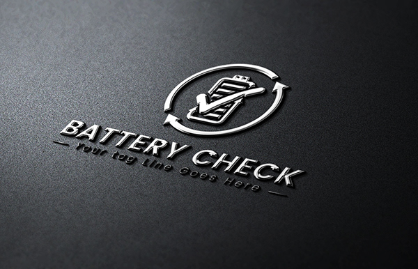 Battery Check Logo Design