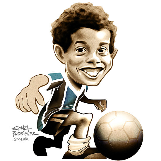 caricature   soccer football magazine Futbol caricatura messi Neymar pele maradona Placar El Grafico iniesta Barca FourFourTwo