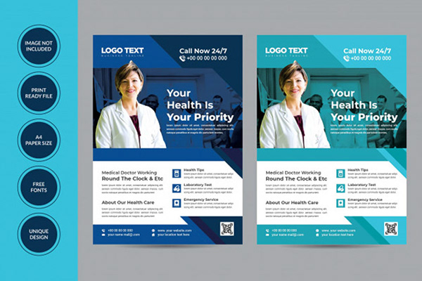Medical & health care flyer templates