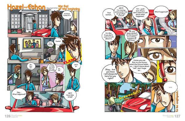 teen comic highend pastel color roman cartoon